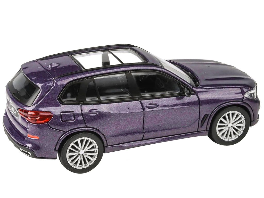 2018 BMW X5 Daytona Violet Metallic with Sunroof 1/64 Diecast Model Car by Paragon Models - image 2