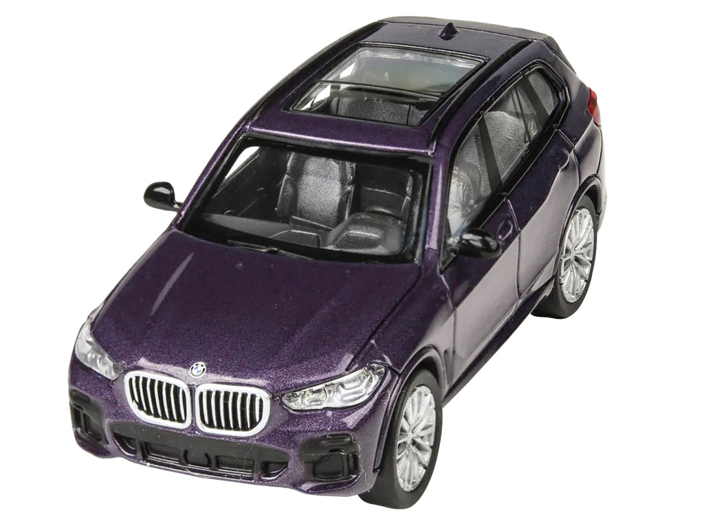 2018 BMW X5 Daytona Violet Metallic with Sunroof 1/64 Diecast Model Car by Paragon Models - image 3