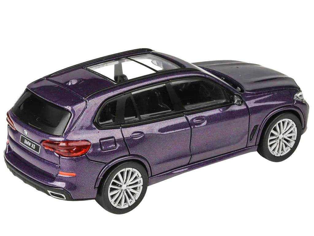 2018 BMW X5 Daytona Violet Metallic with Sunroof 1/64 Diecast Model Car by Paragon Models - image 4