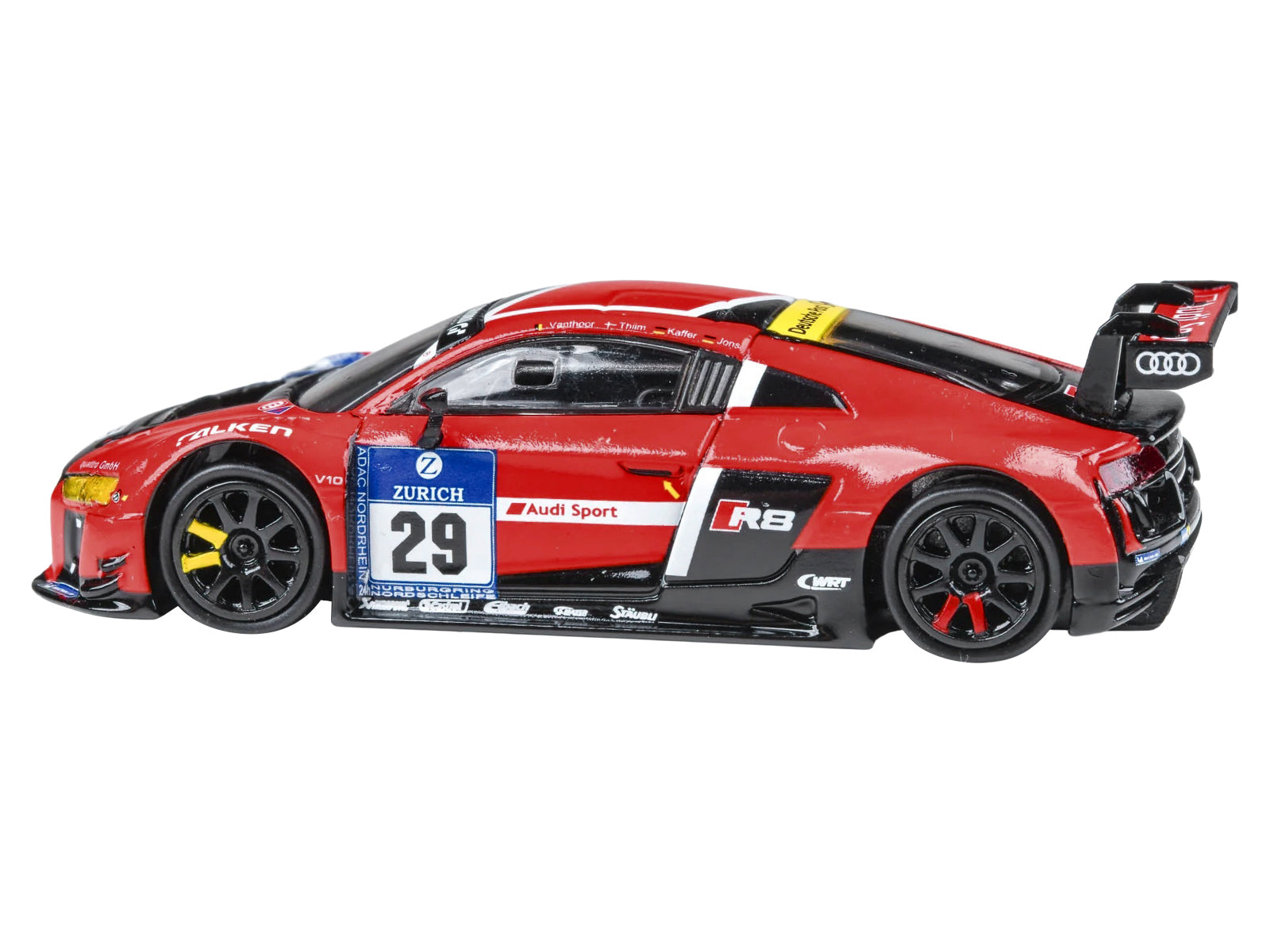 Audi R8 LMS #29 Nicki Thiim - Christer Jons - Pierre Kaffer "Audi Sport Team WRT" "24 Hours of Nurburgring" (2015) 1/64 Diecast Model Car by Paragon Models - image 2