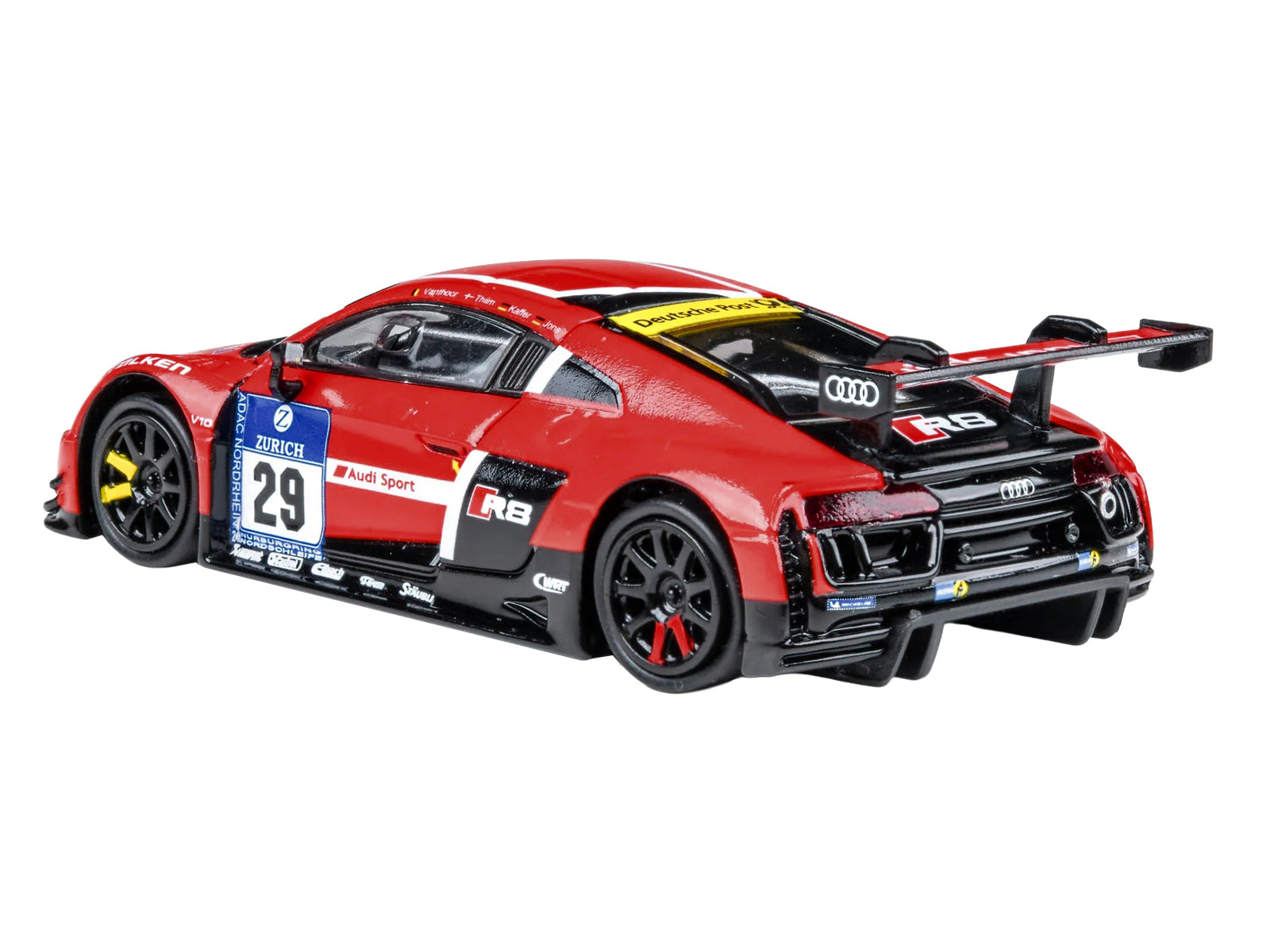 Audi R8 LMS #29 Nicki Thiim - Christer Jons - Pierre Kaffer "Audi Sport Team WRT" "24 Hours of Nurburgring" (2015) 1/64 Diecast Model Car by Paragon Models - image 3