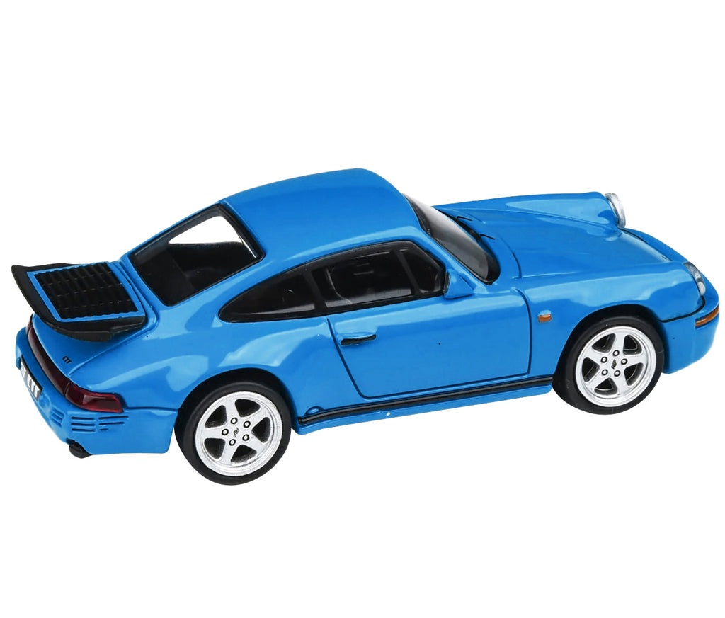 1987 RUF CTR Racing Blue 1/64 Diecast Model Car by Paragon Models - image 2