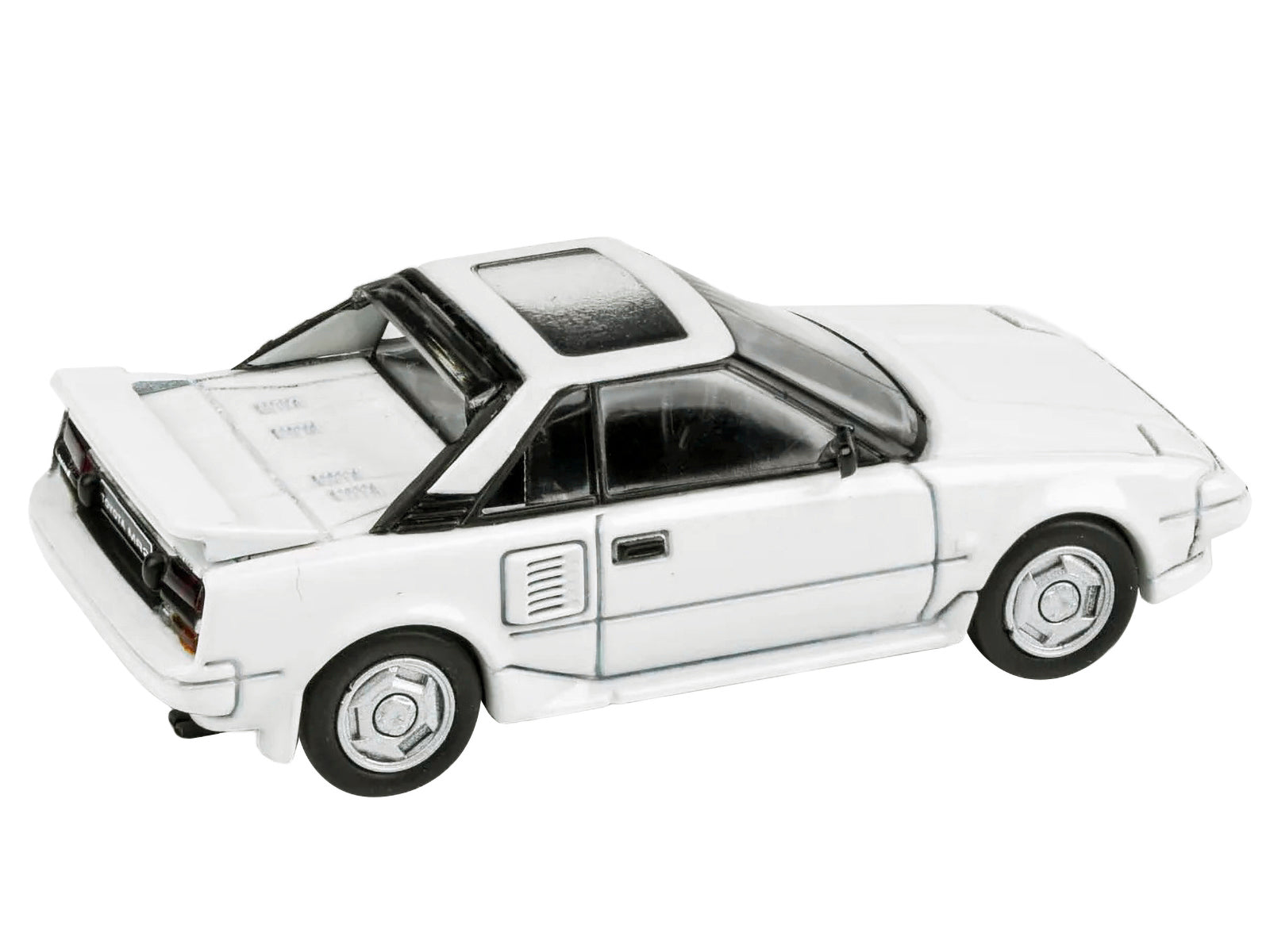 1985 Toyota MR2 MK1 Super White with Sunroof 1/64 Diecast Model Car by Paragon Models - image 2