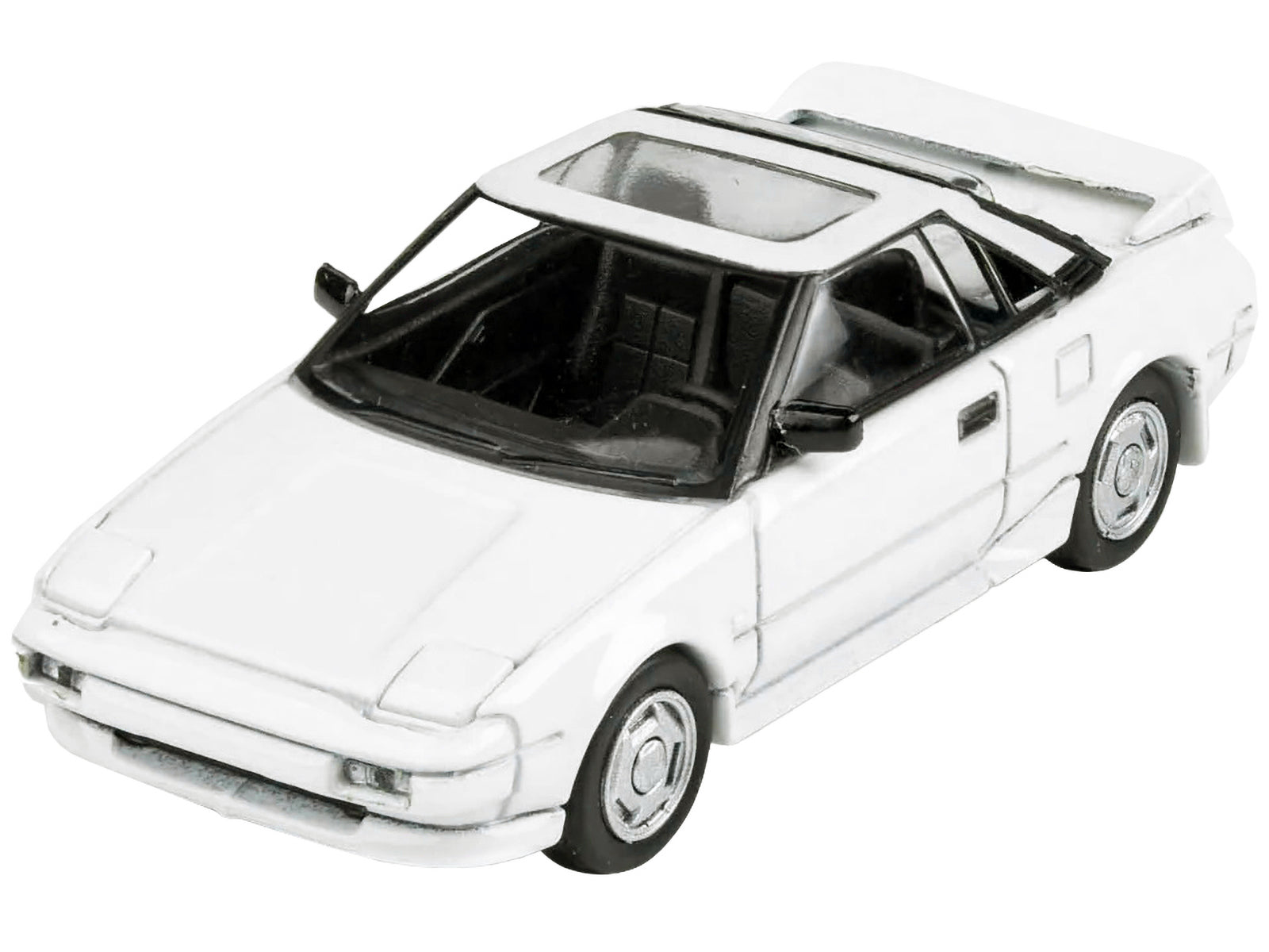 1985 Toyota MR2 MK1 Super White with Sunroof 1/64 Diecast Model Car by Paragon Models - image 4