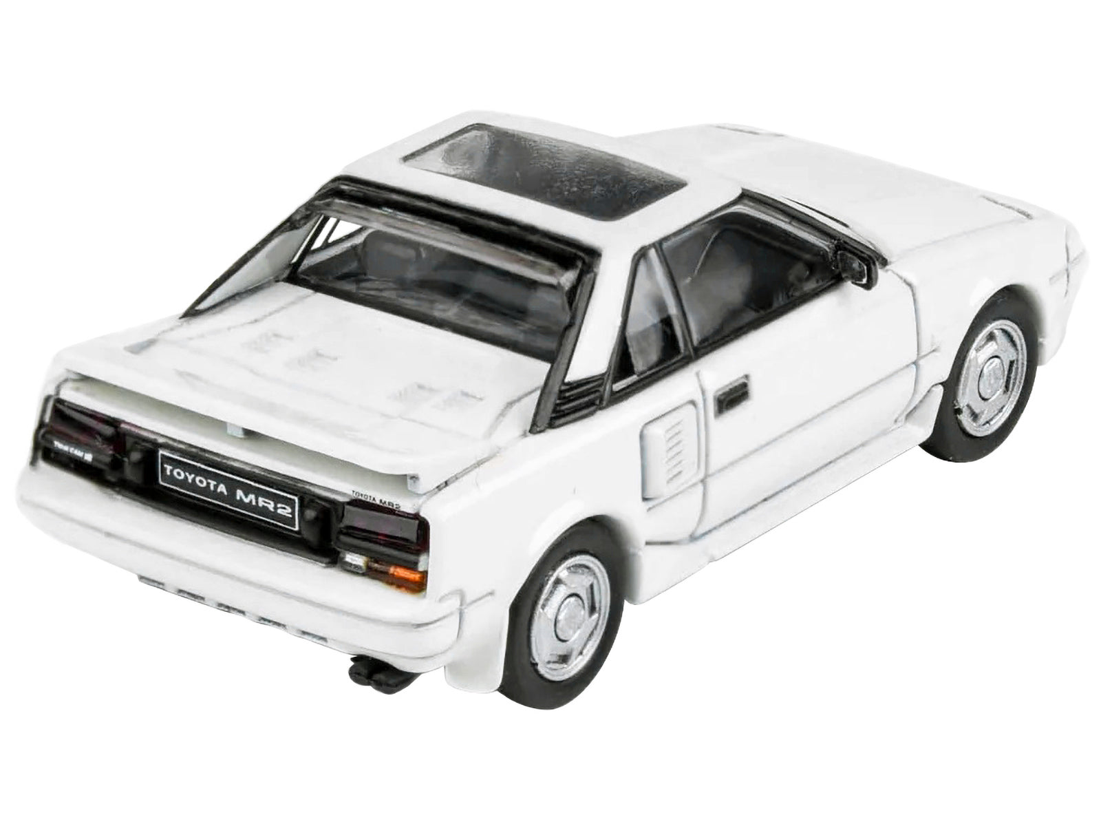 1985 Toyota MR2 MK1 Super White with Sunroof 1/64 Diecast Model Car by Paragon Models - image 3