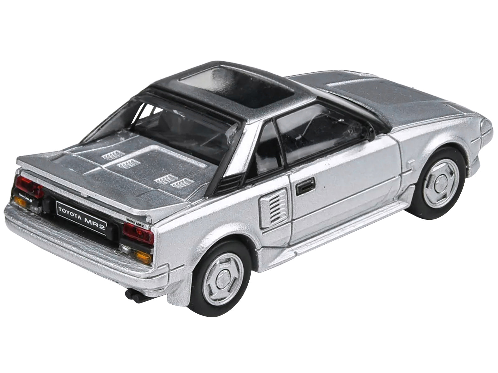 1985 Toyota MR2 MK1 Super Silver Metallic with Sunroof 1/64 Diecast Model Car by Paragon Models - image 4