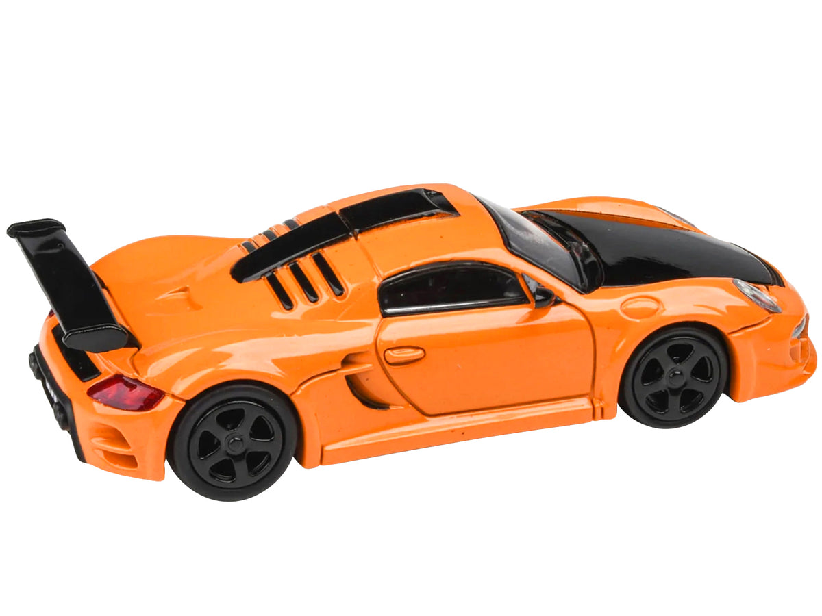 2012 RUF CTR3 Clubsport Orange with Black Hood 1/64 Diecast Model Car by Paragon Models - image 2