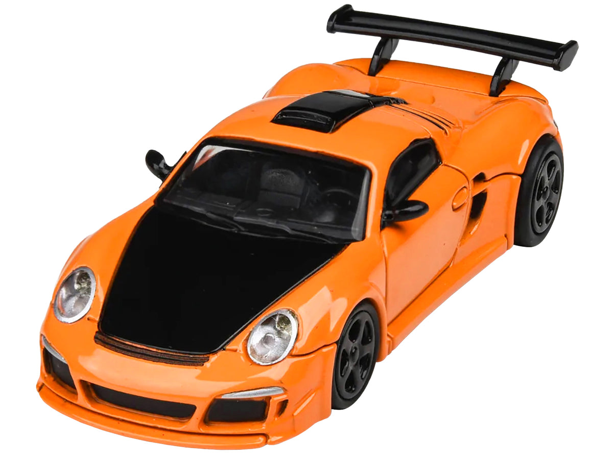 2012 RUF CTR3 Clubsport Orange with Black Hood 1/64 Diecast Model Car by Paragon Models - image 3