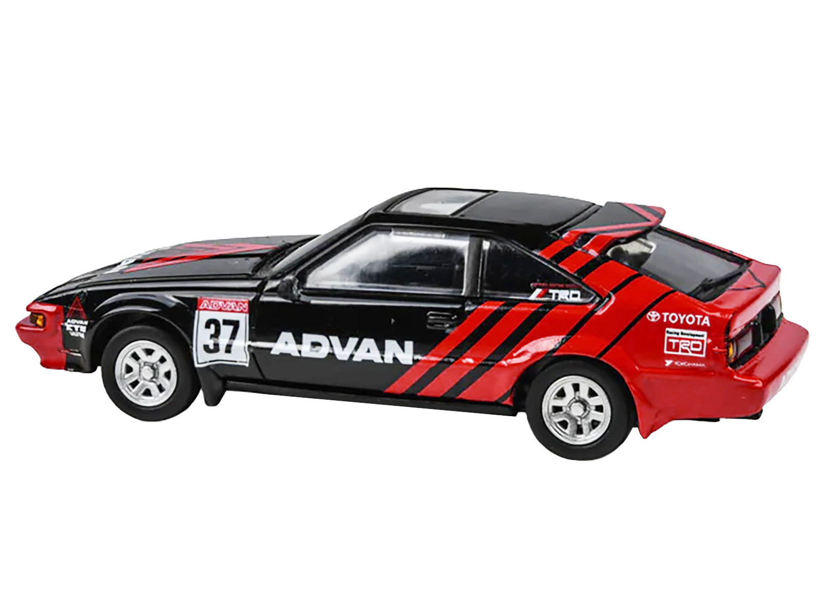 1984 Toyota Celica Supra #37 "ADVAN" Black and Red 1/64 Diecast Model Car by Paragon Models - image 2