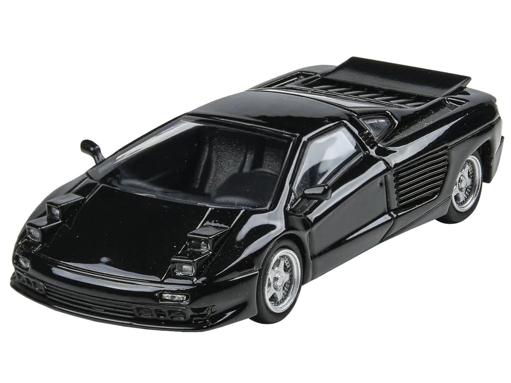 1991 Cizeta V16T Black 1/64 Diecast Model Car by Paragon Models - image 2
