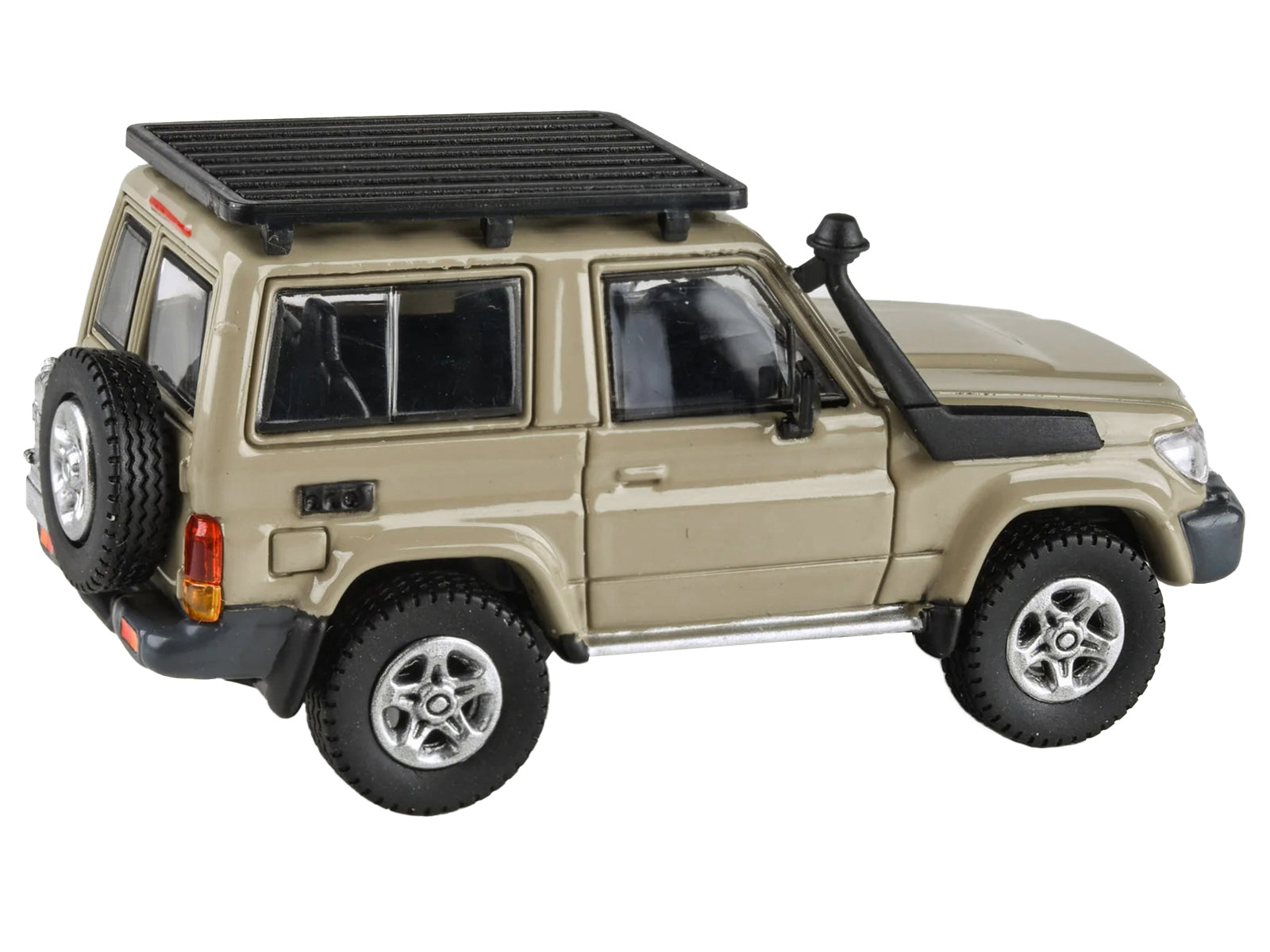 2014 Toyota Land Cruiser 71 SWB (Short Wheel Base) Sandy Taupe Brown 1/64 Diecast Model Car by Paragon Models - image 2