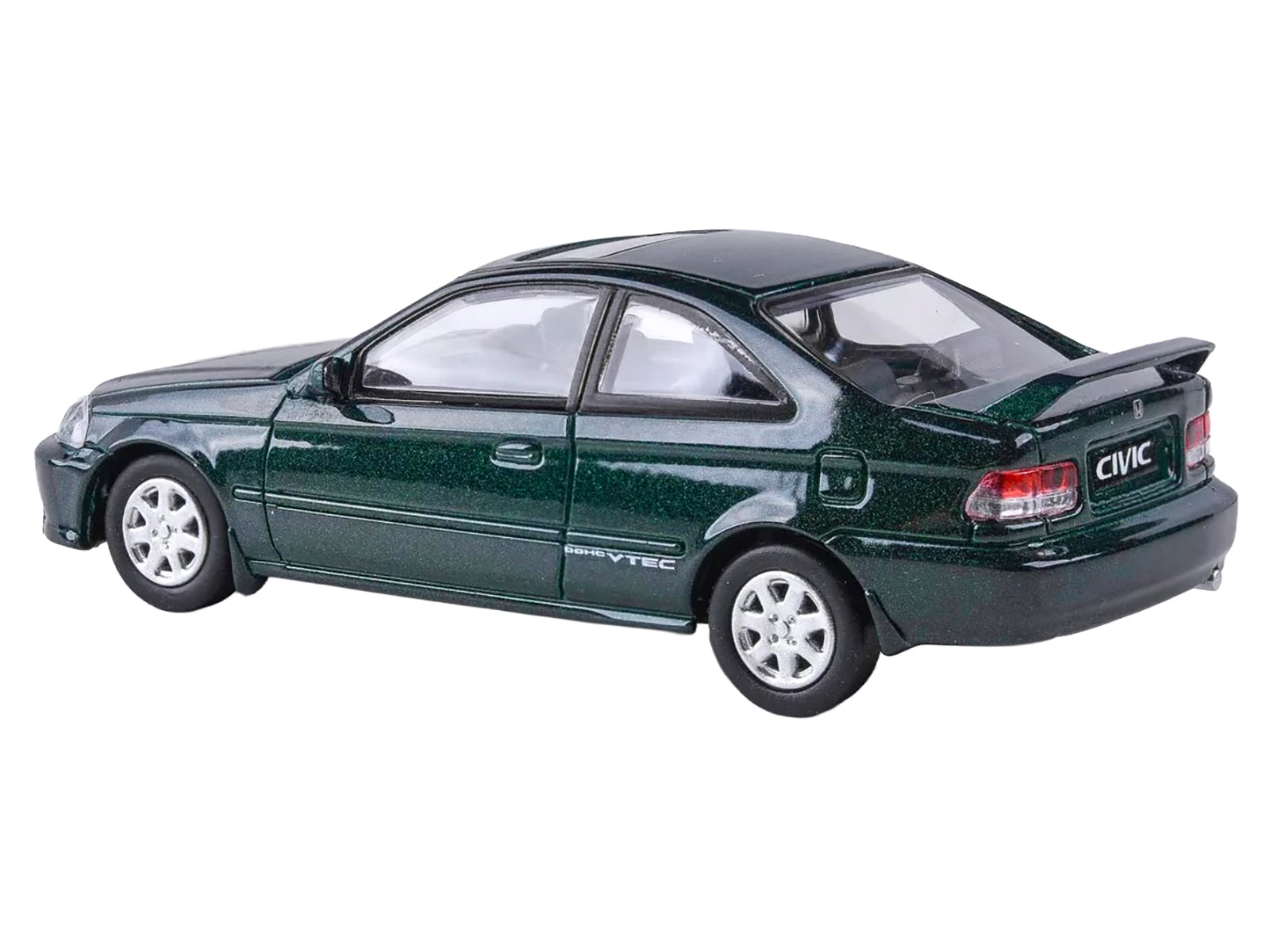 1999 Honda Civic Si EM1 Clover Green Pearl Metallic with Sunroof 1/64 Diecast Model Car by Paragon - image 2