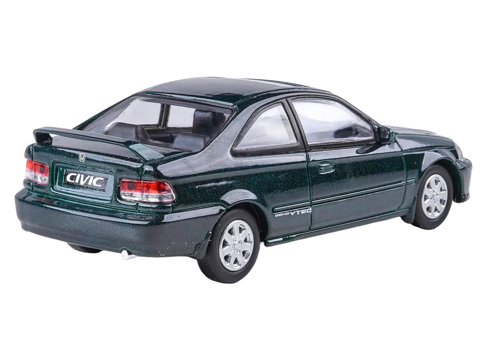1999 Honda Civic Si EM1 Clover Green Pearl Metallic with Sunroof 1/64 Diecast Model Car by Paragon - image 3