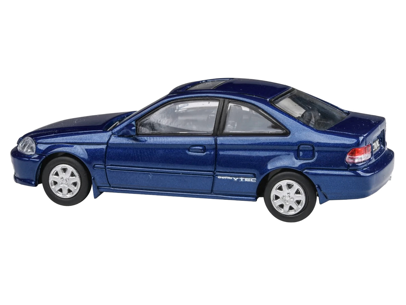 1999 Honda Civic Coupe Electron Blue Pearl Metallic with Sunroof 1/64 Diecast Model Car by Paragon Models - image 2