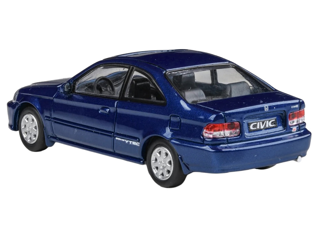 1999 Honda Civic Coupe Electron Blue Pearl Metallic with Sunroof 1/64 Diecast Model Car by Paragon Models - image 4
