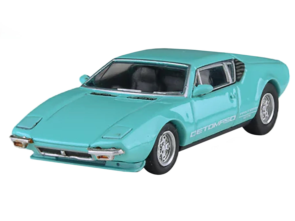 1972 De Tomaso Pantera Verde Aqua 1/64 Diecast Model Car by Paragon Models - image 2