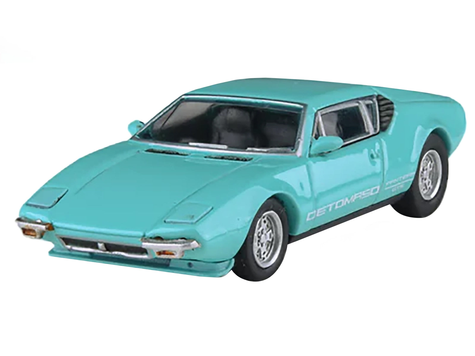1972 De Tomaso Pantera Verde Aqua 1/64 Diecast Model Car by Paragon Models - image 2