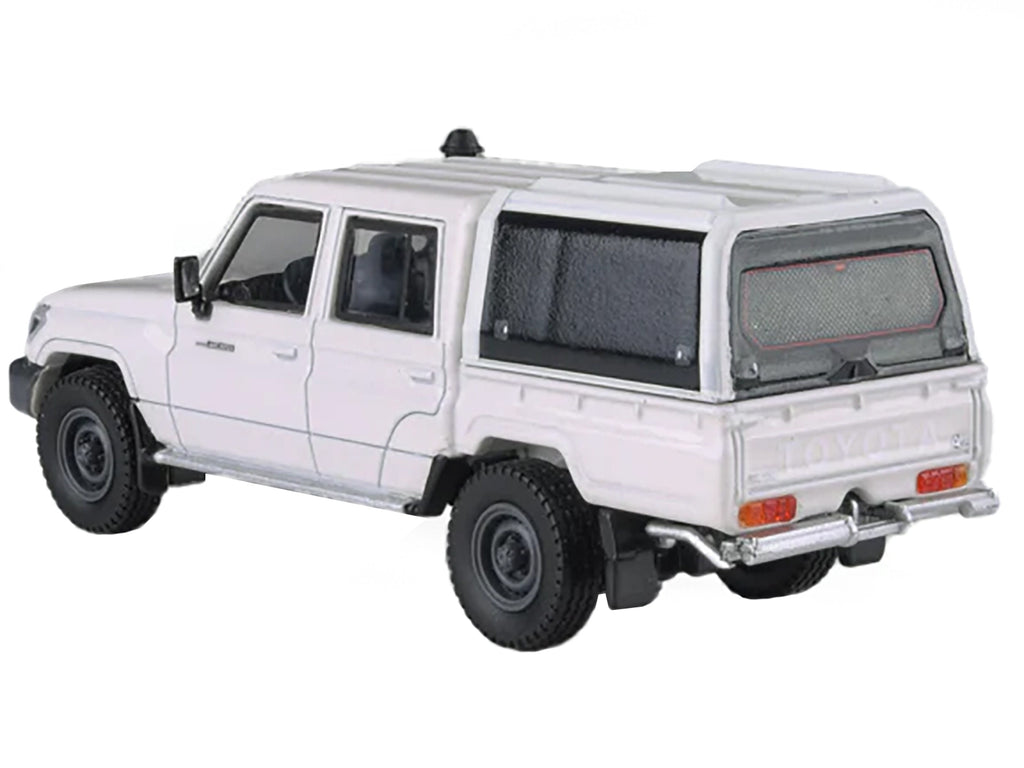 2012 Toyota Land Cruiser LC 79 French Vanilla White with Canopy 1/64 Diecast Model Car by Paragon Models - image 2