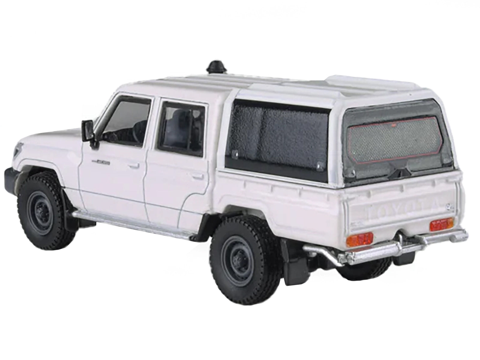 2012 Toyota Land Cruiser LC 79 French Vanilla White with Canopy 1/64 Diecast Model Car by Paragon Models - image 2