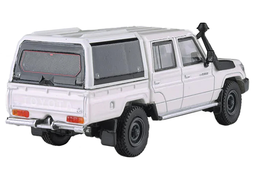 2012 Toyota Land Cruiser LC 79 French Vanilla White with Canopy 1/64 Diecast Model Car by Paragon Models - image 3