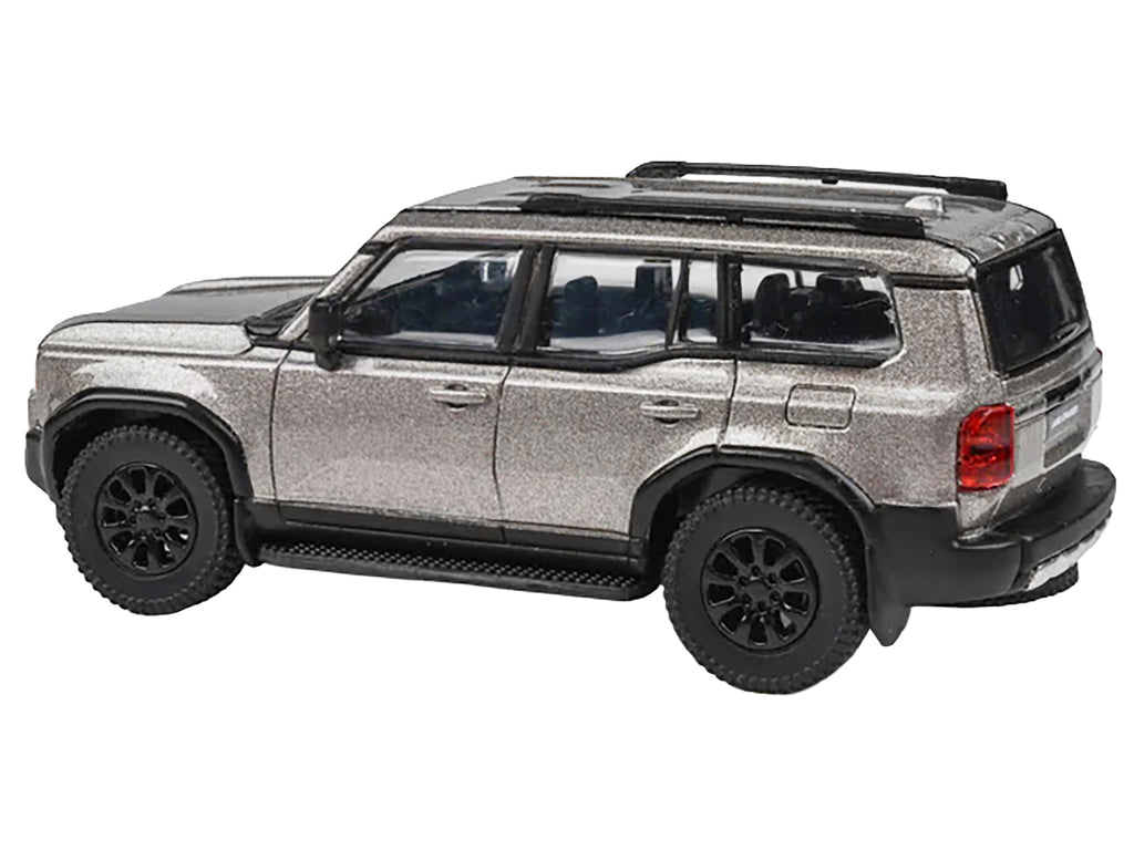 2024 Toyota Land Cruiser 250 Prado Meteor Shower Silver Metallic 1/64 Diecast Model Car by Paragon Models - image 2