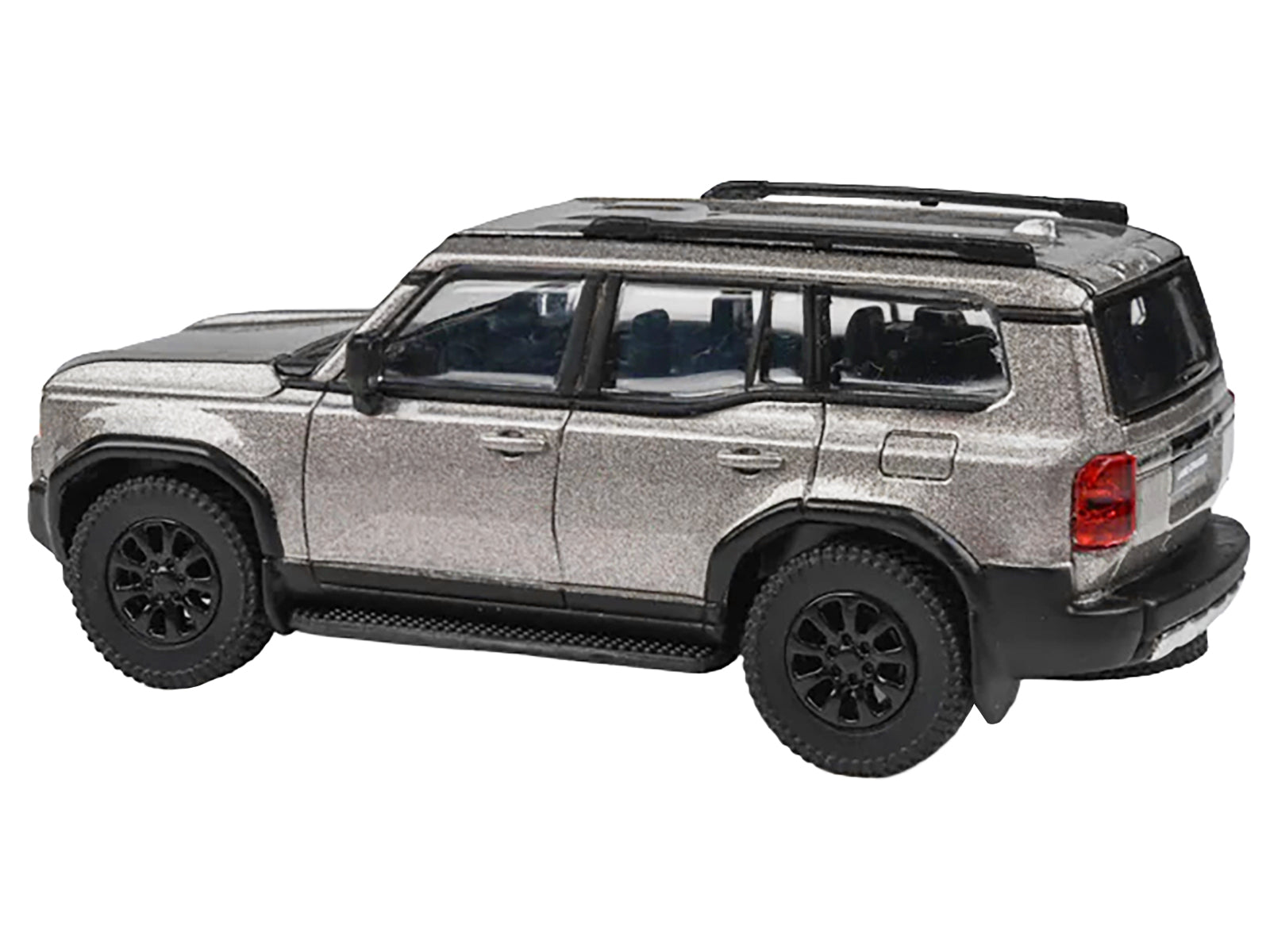 2024 Toyota Land Cruiser 250 Prado Meteor Shower Silver Metallic 1/64 Diecast Model Car by Paragon Models - image 2