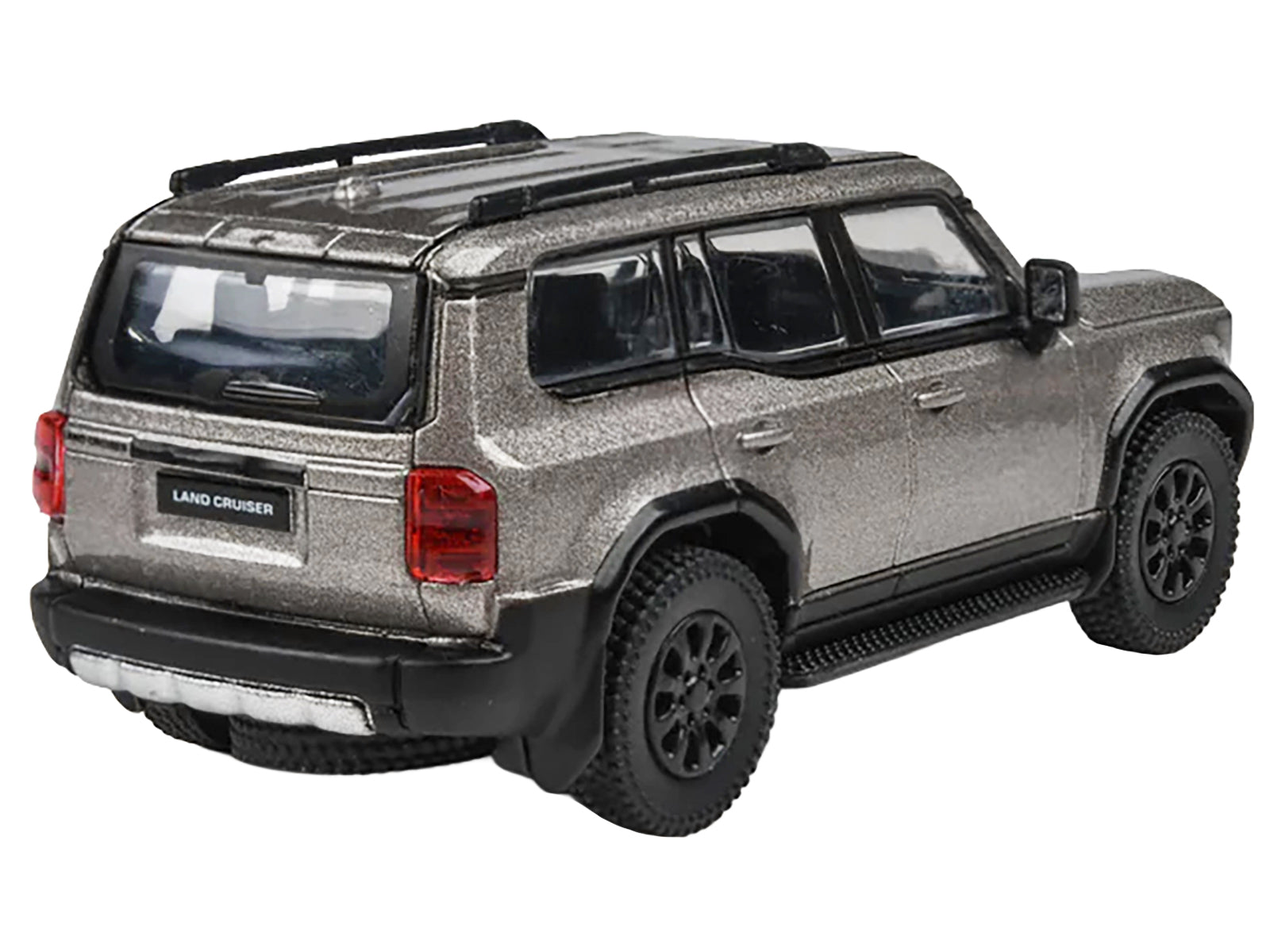 2024 Toyota Land Cruiser 250 Prado Meteor Shower Silver Metallic 1/64 Diecast Model Car by Paragon Models - image 4