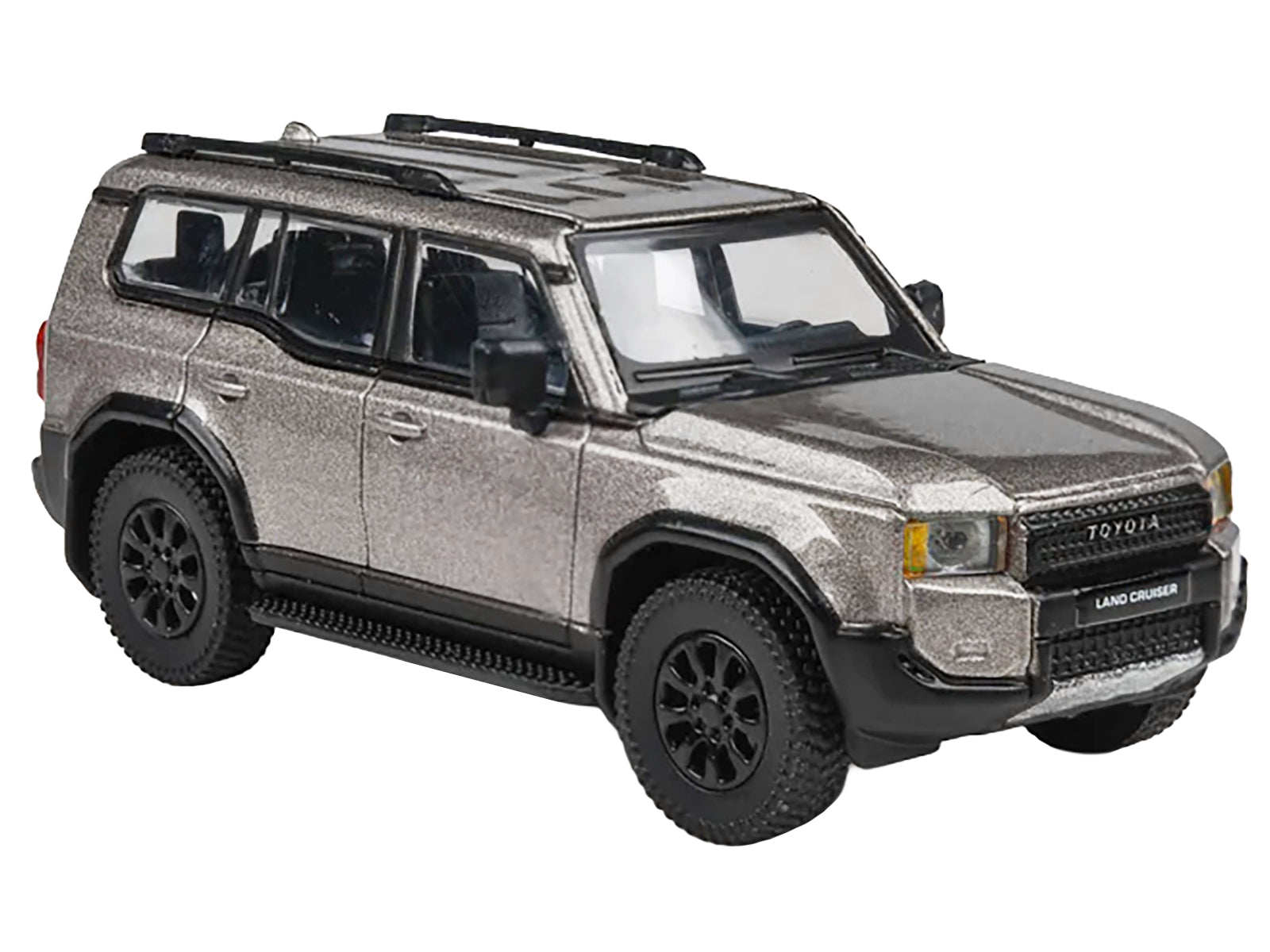 2024 Toyota Land Cruiser 250 Prado Meteor Shower Silver Metallic 1/64 Diecast Model Car by Paragon Models - image 3