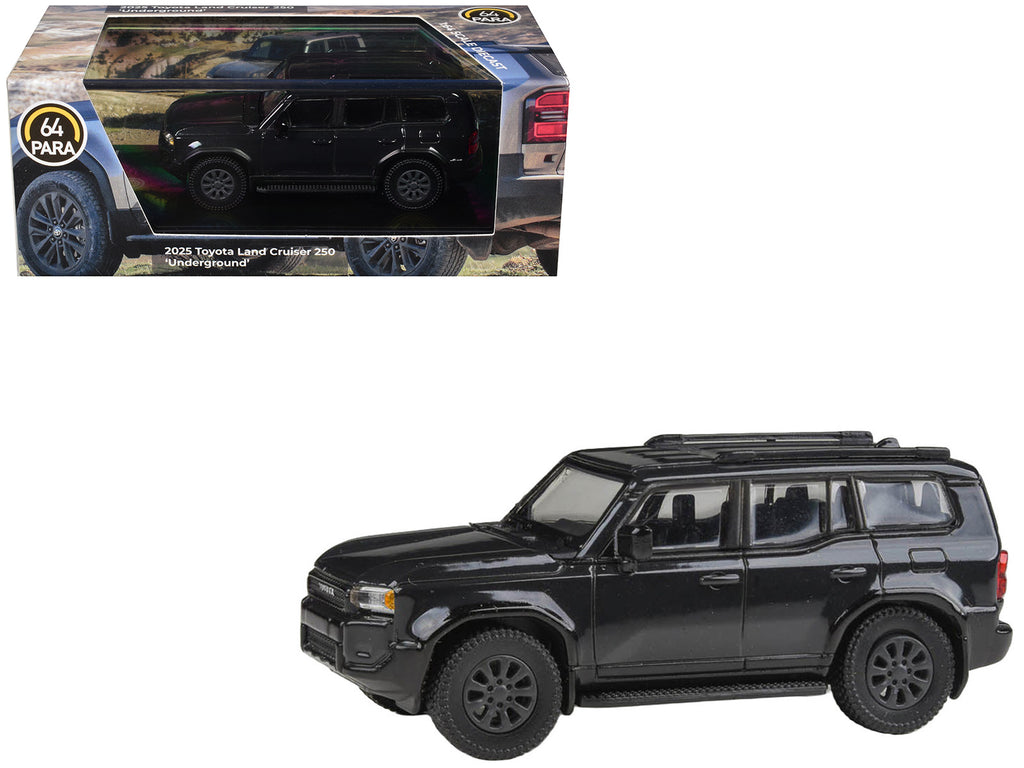 2025 Toyota Land Cruiser 250 "Underground" Black 1/64 Diecast Model Car by Paragon Models