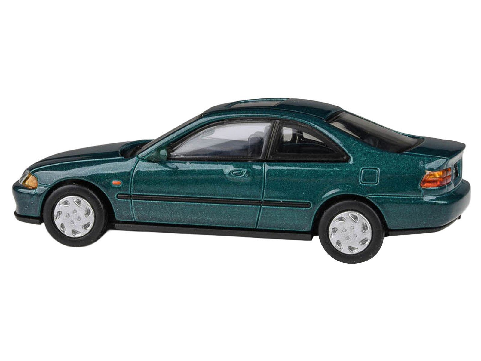 1995 Honda Civic Coupe EJ1 Paradise Blue Green Metallic with Sunroof 1/64 Diecast Model Car by Paragon Models - image 3