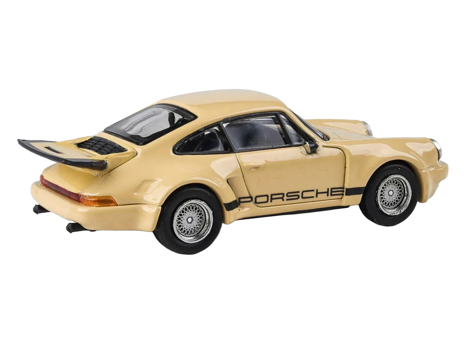 Porsche 911 Carrera RSR 3.0 Sahara Beige with Black Stripes 1/64 Diecast Model Car by Paragon - image 2