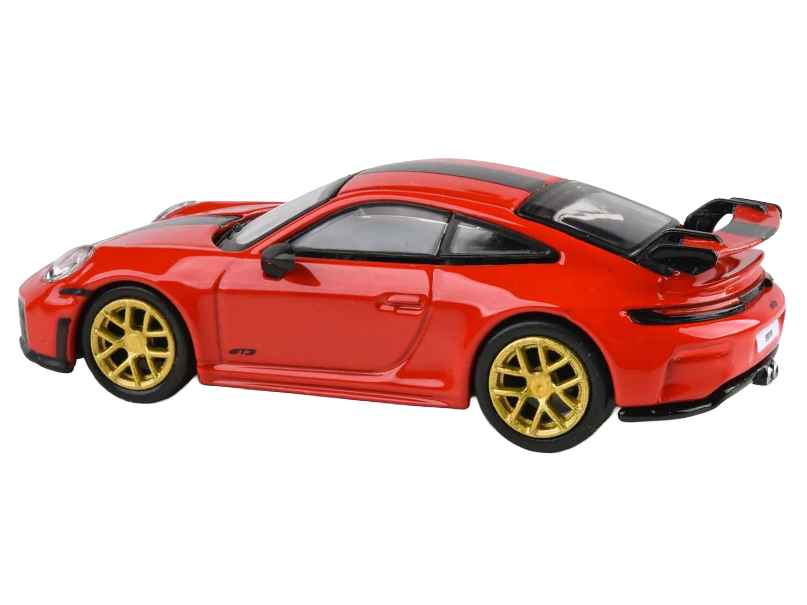 2025 Porsche 911 GT3 (992.2) Guards Red with Carbon Stripe and Gold Wheels 1/64 Diecast Model Car by Paragon Models - image 2
