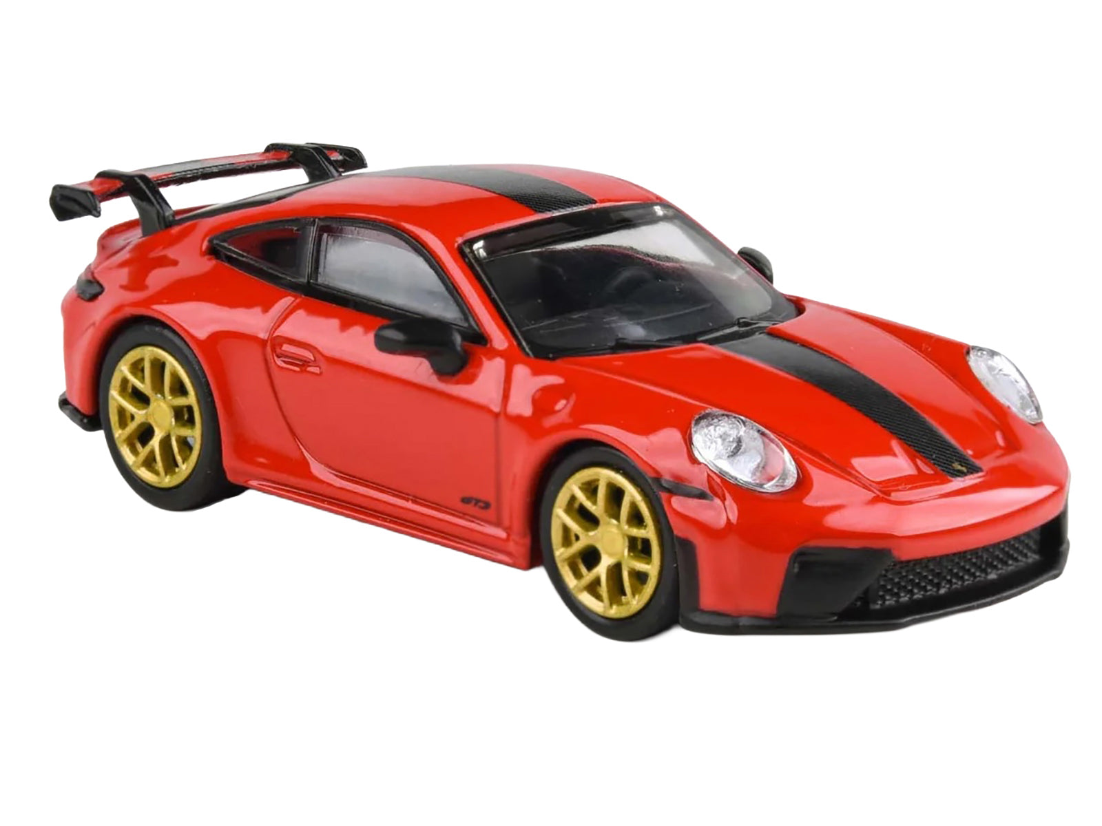 2025 Porsche 911 GT3 (992.2) Guards Red with Carbon Stripe and Gold Wheels 1/64 Diecast Model Car by Paragon Models - image 4