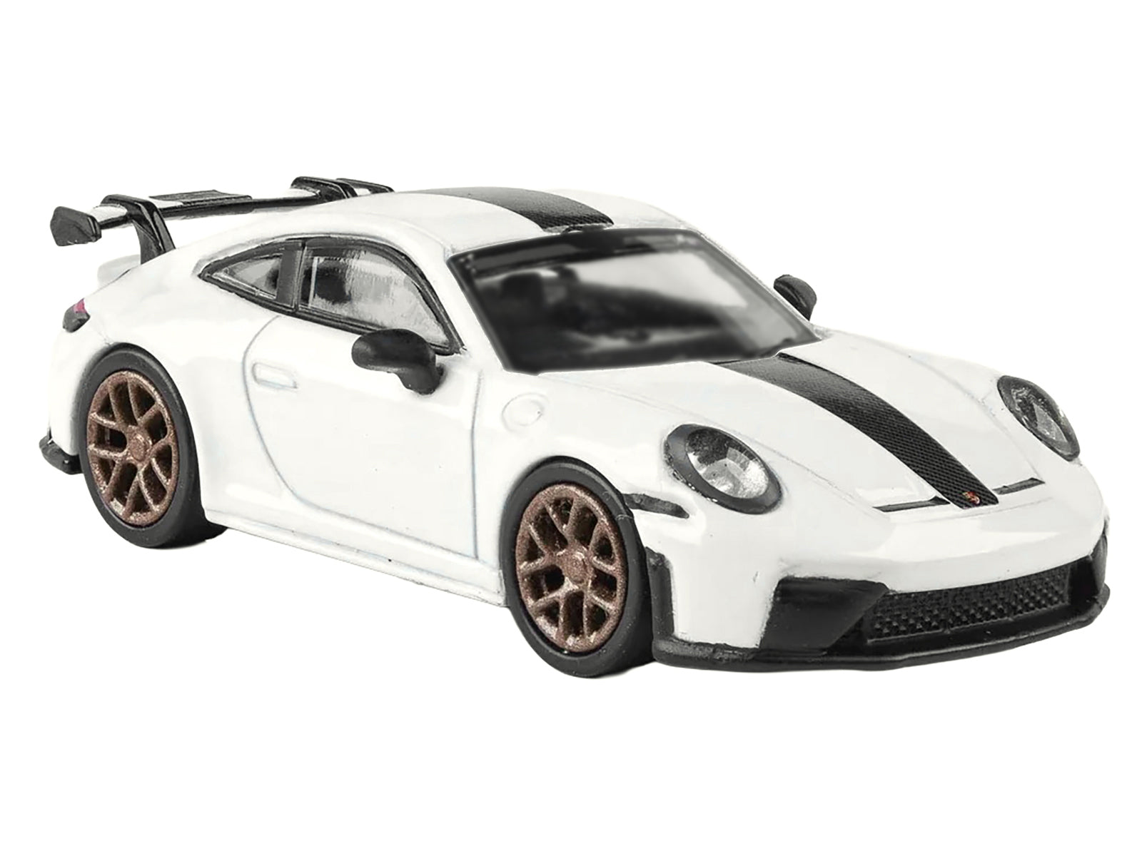 2025 Porsche 911 GT3 (992.2) Grand Prix White with Carbon Stripe 1/64 Diecast Model Car by Paragon - image 4