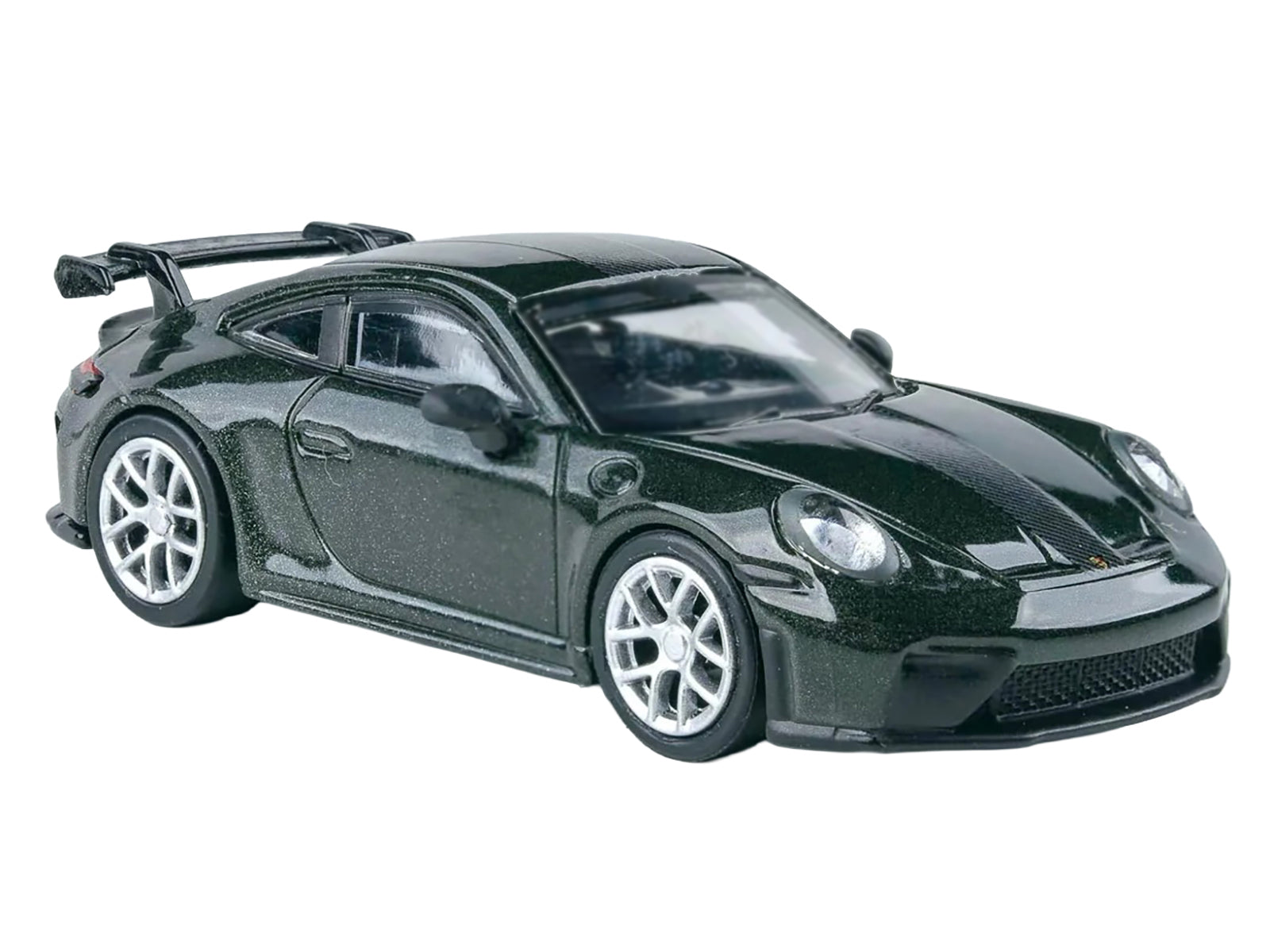 2025 Porsche 911 GT3 (992.2) Oak Green Metallic Neo with Carbon Stripe 1/64 Diecast Model Car by Paragon - image 2