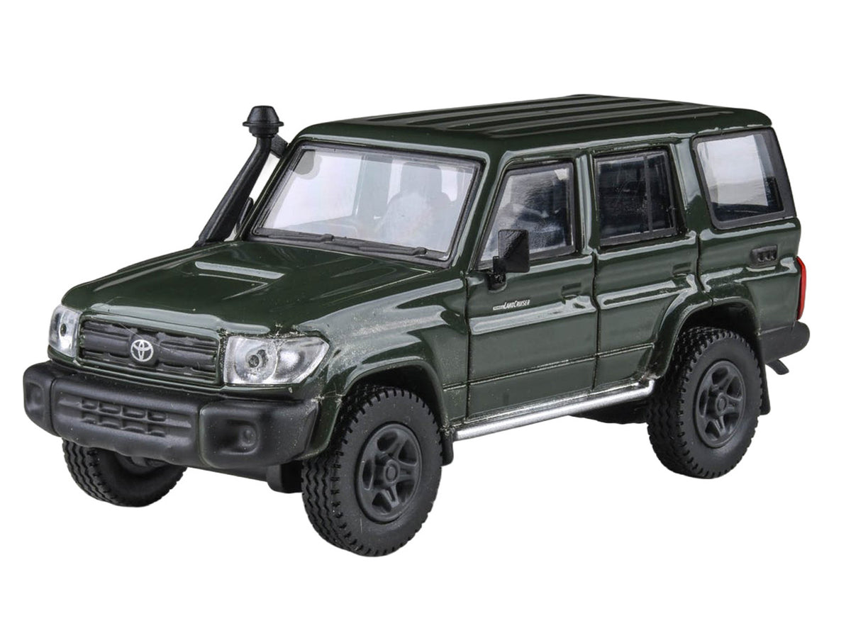 2014 Toyota Land Cruiser LC 76 Military Green 1/64 Diecast Model Car by Paragon Models - image 5