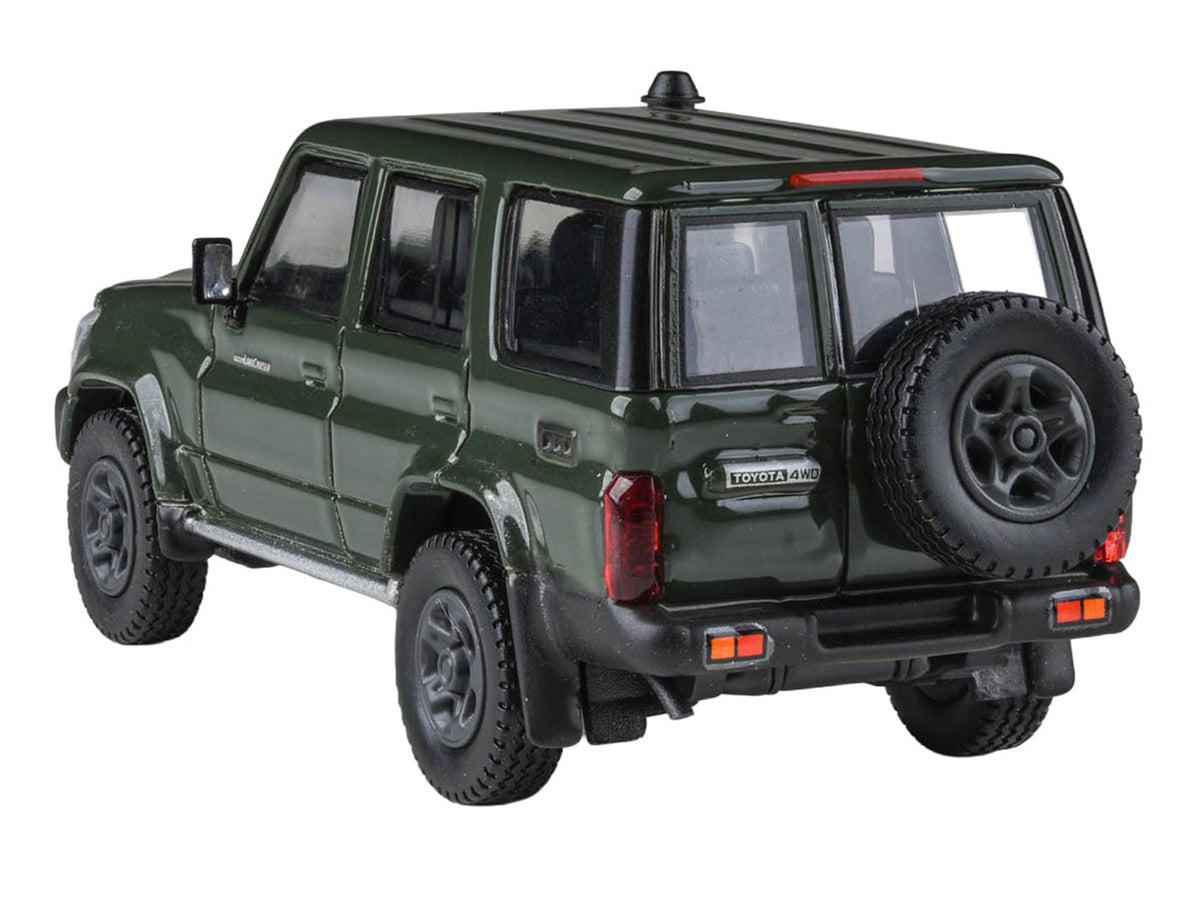 2014 Toyota Land Cruiser LC 76 Military Green 1/64 Diecast Model Car by Paragon Models - image 4