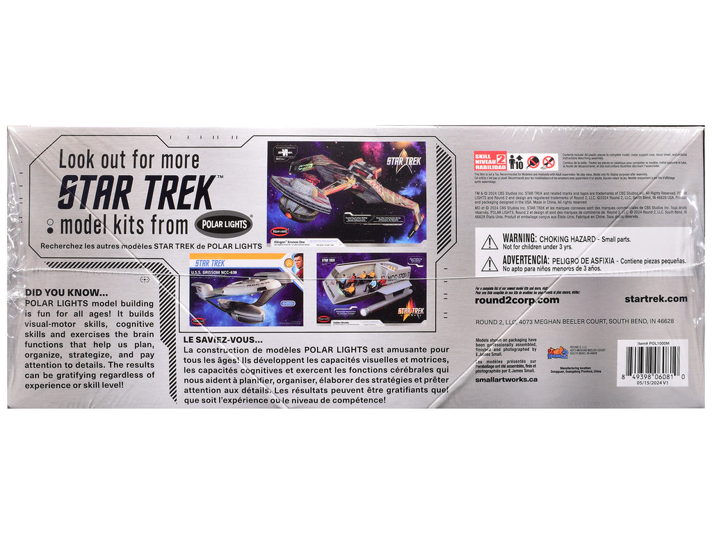 Skill 2 Model Kit U.S.S. Enterprise NCC-1701 Spaceship "Star Trek" (1966) TV Series 1/1000 Scale Model by Polar Lights - image 3