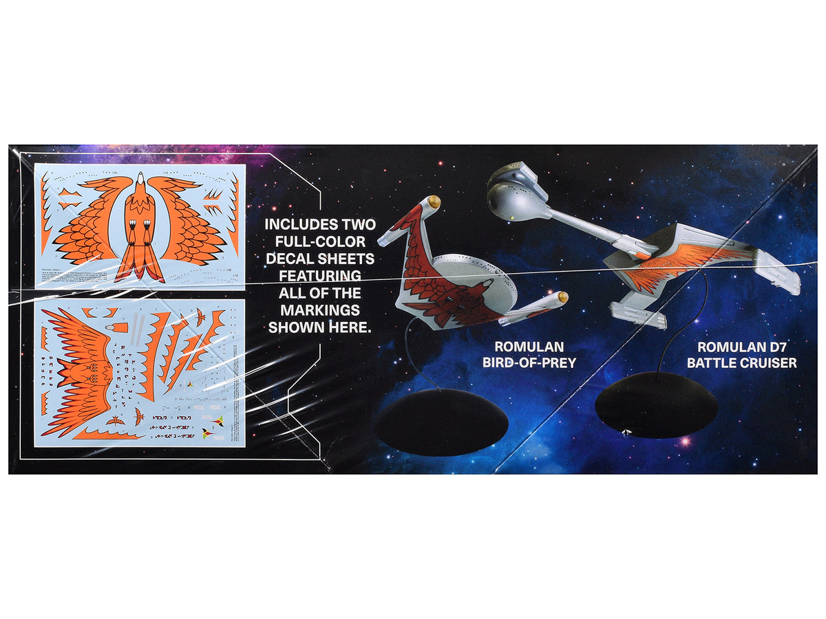 Skill 2 Model Kit Romulan Warfleet Dual Pack "Star Trek: The Original Series" (1966-1969) TV Series 1/1000 Scale Model by Polar Lights - image 2