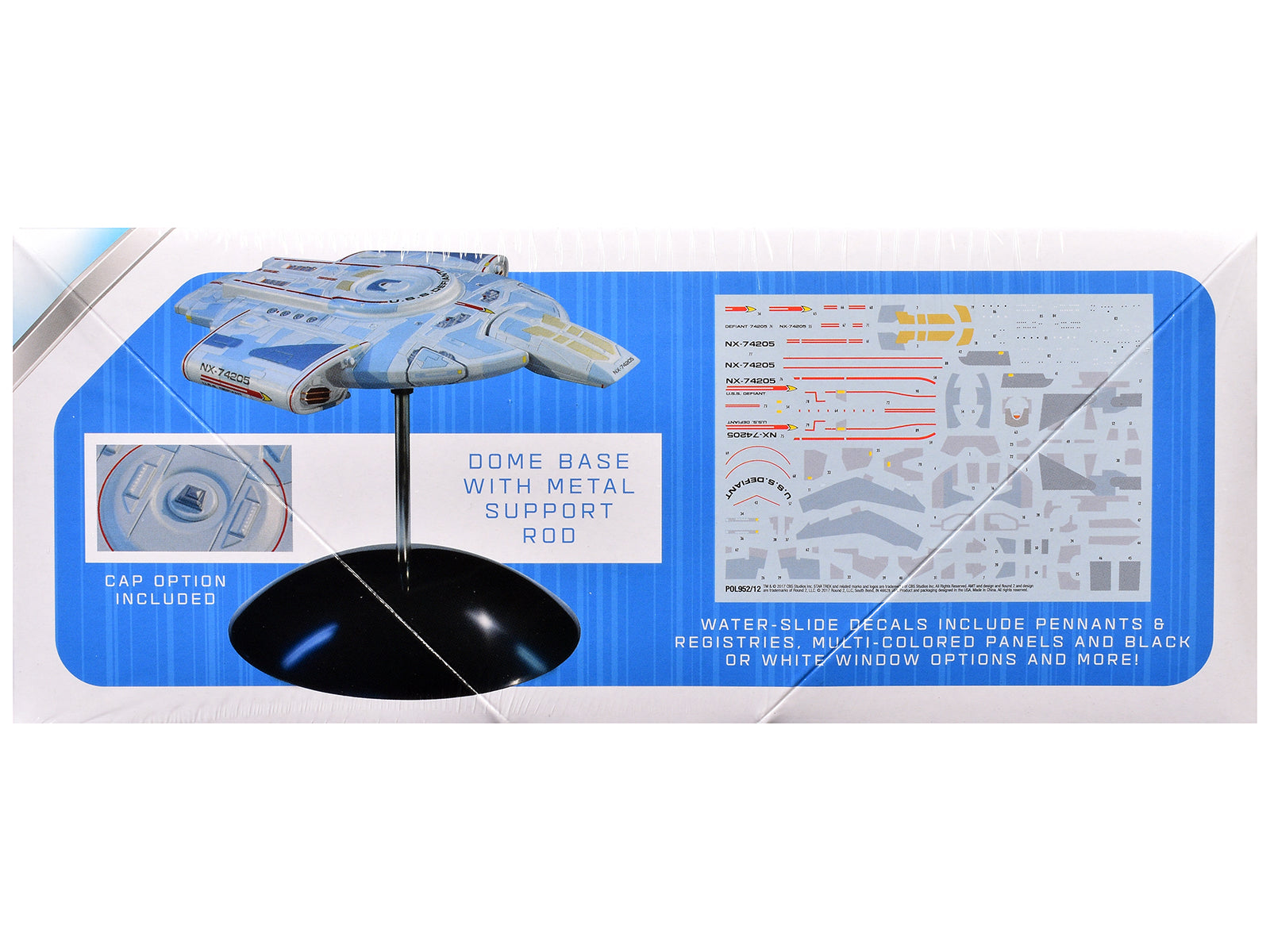Skill 2 Snap Model Kit USS Defiant NX-74205 Starship "Star Trek: Deep Space Nine" (1993-1999) TV Series 1/1000 Scale Model by Polar Lights - image 2