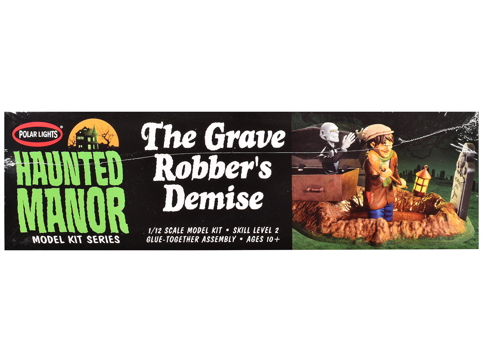 Skill 2 Model Kit Haunted Manor "The Grave Robber's Demise" Diorama Set 1/12 Scale Model by Polar Lights - image 2