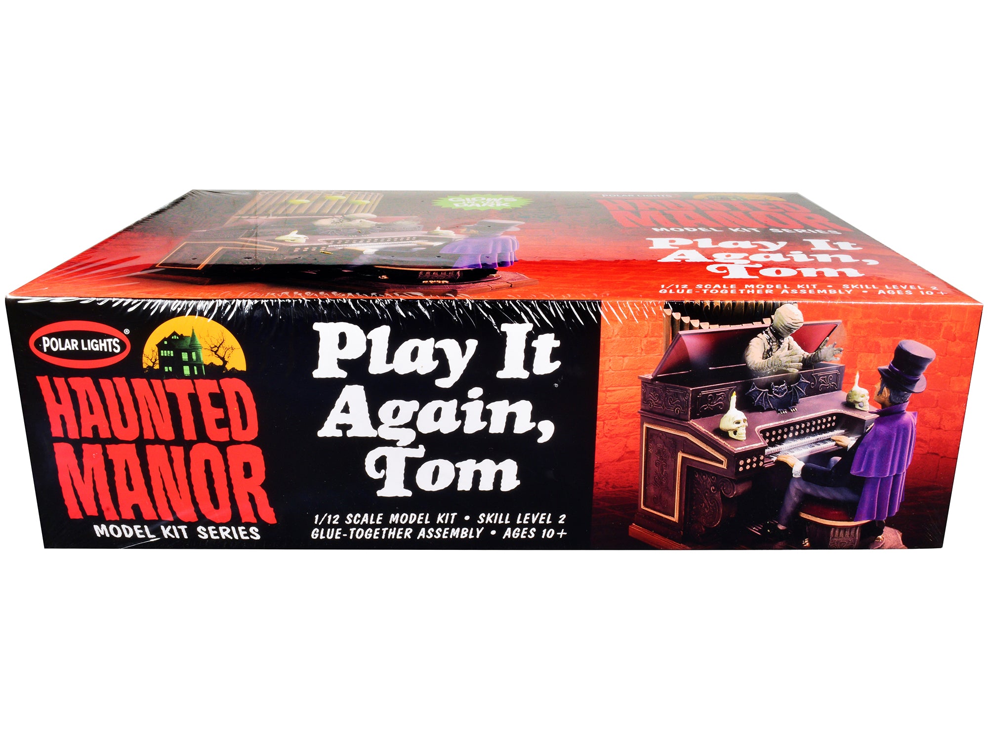 Skill 2 Model Kit Haunted Manor "Play it Again Tom" Diorama Set 1/12 Scale Model by Polar Lights - image 3