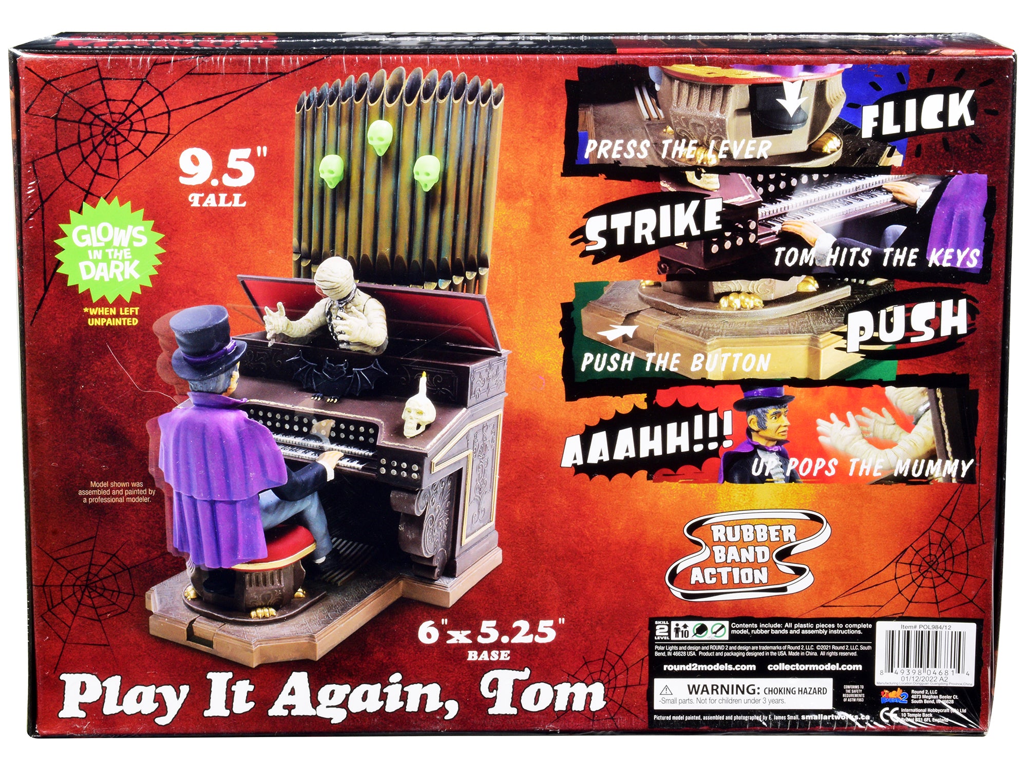 Skill 2 Model Kit Haunted Manor "Play it Again Tom" Diorama Set 1/12 Scale Model by Polar Lights - image 4