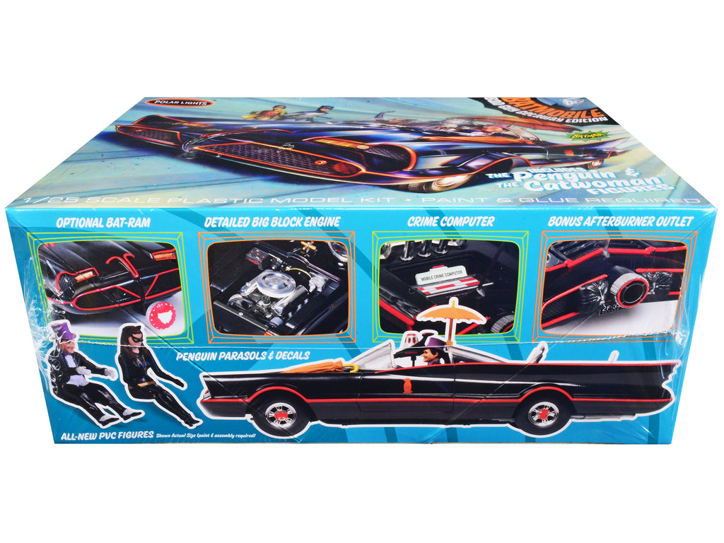Skill 2 Model Kit 1966 Batmobile "Bad Guy Getaway Edition" with Penguin and Catwoman Figures "Batman" (1966-1968) TV Series 1/25 Scale Model by Polar Lights - image 3