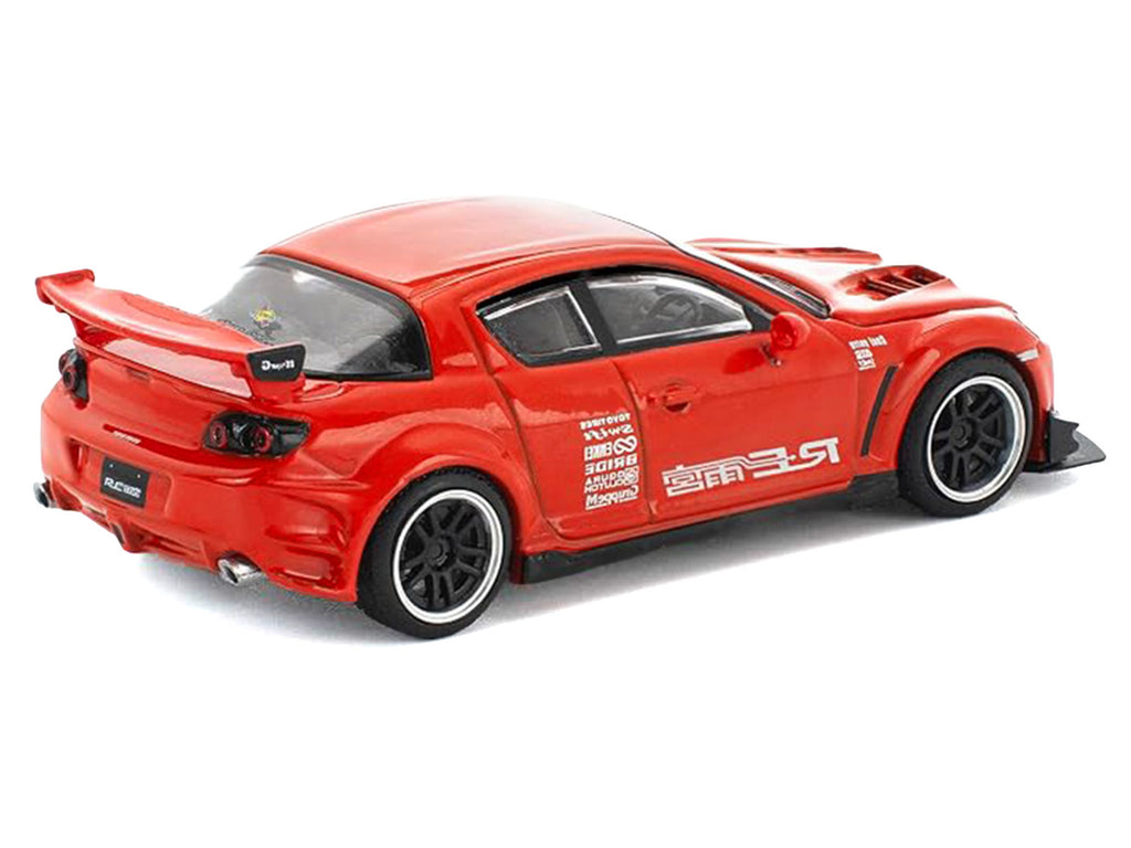 Mazda RX-8 RE-Amemiya RHD (Right Hand Drive) Red with Graphics "Enigma Exclusive Edition" 1/64 Die Cast Model Car by Pop Race - image 4