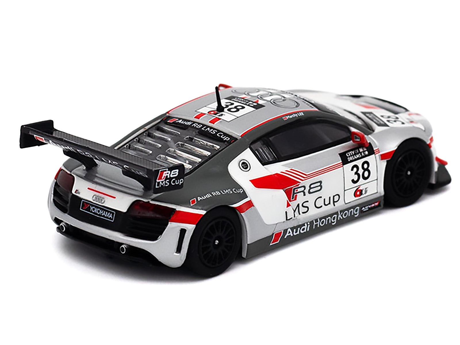 Audi R8 LMS #38 Marchy Lee "Macau GT Cup" (2013) 1/64 Diecast Model Car by Pop Race - image 4