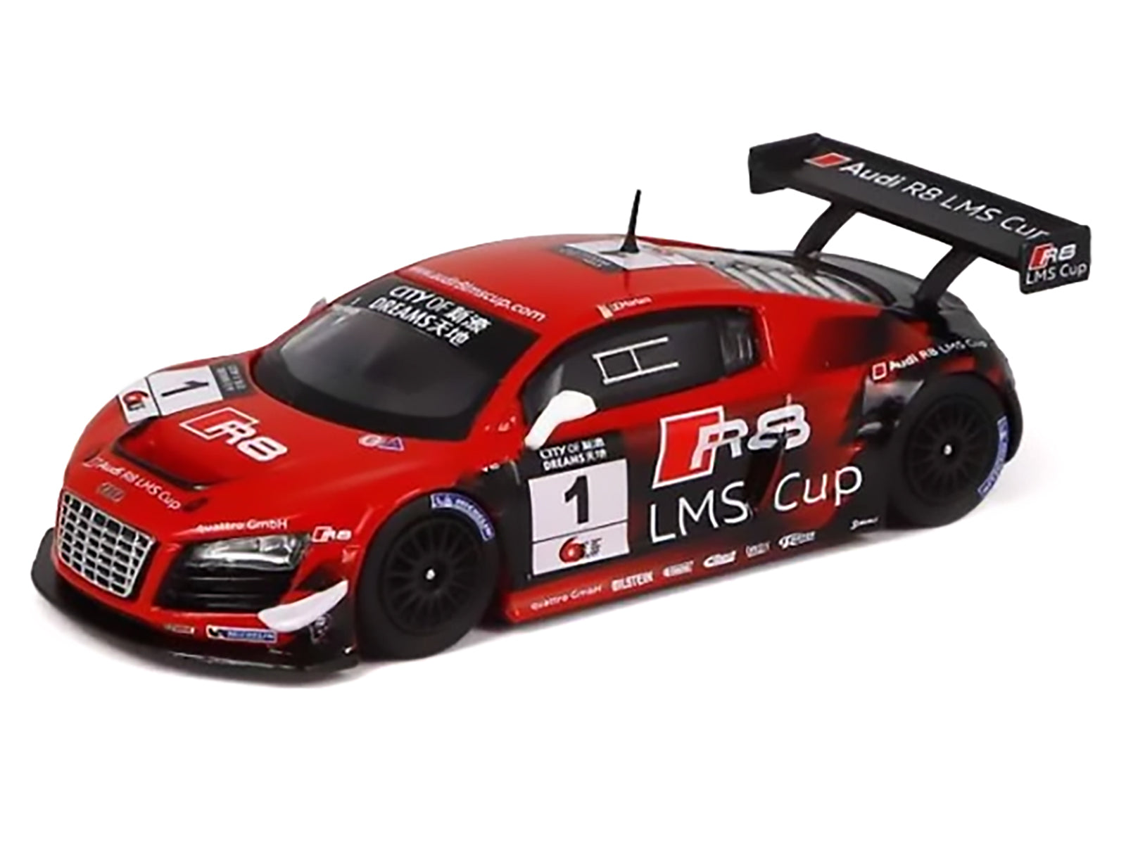Audi R8 LMS #1 Edoardo Mortara Winner "Macau GT Cup" (2013) 1/64 Diecast Model Car by Pop Race - image 5