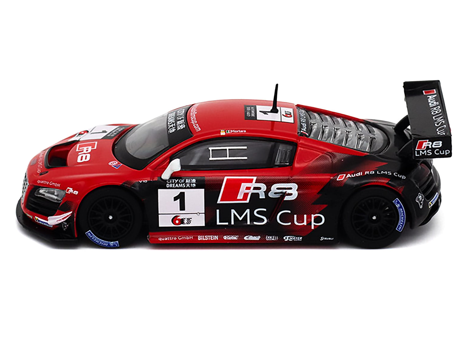 Audi R8 LMS #1 Edoardo Mortara Winner "Macau GT Cup" (2013) 1/64 Diecast Model Car by Pop Race - image 2