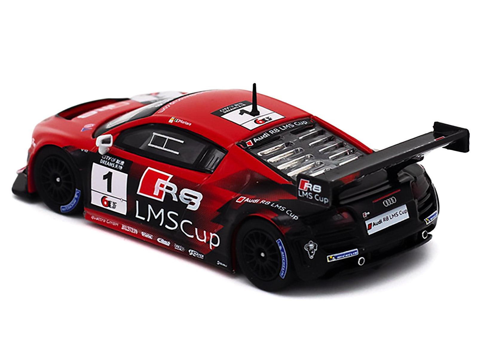 Audi R8 LMS #1 Edoardo Mortara Winner "Macau GT Cup" (2013) 1/64 Diecast Model Car by Pop Race - image 4