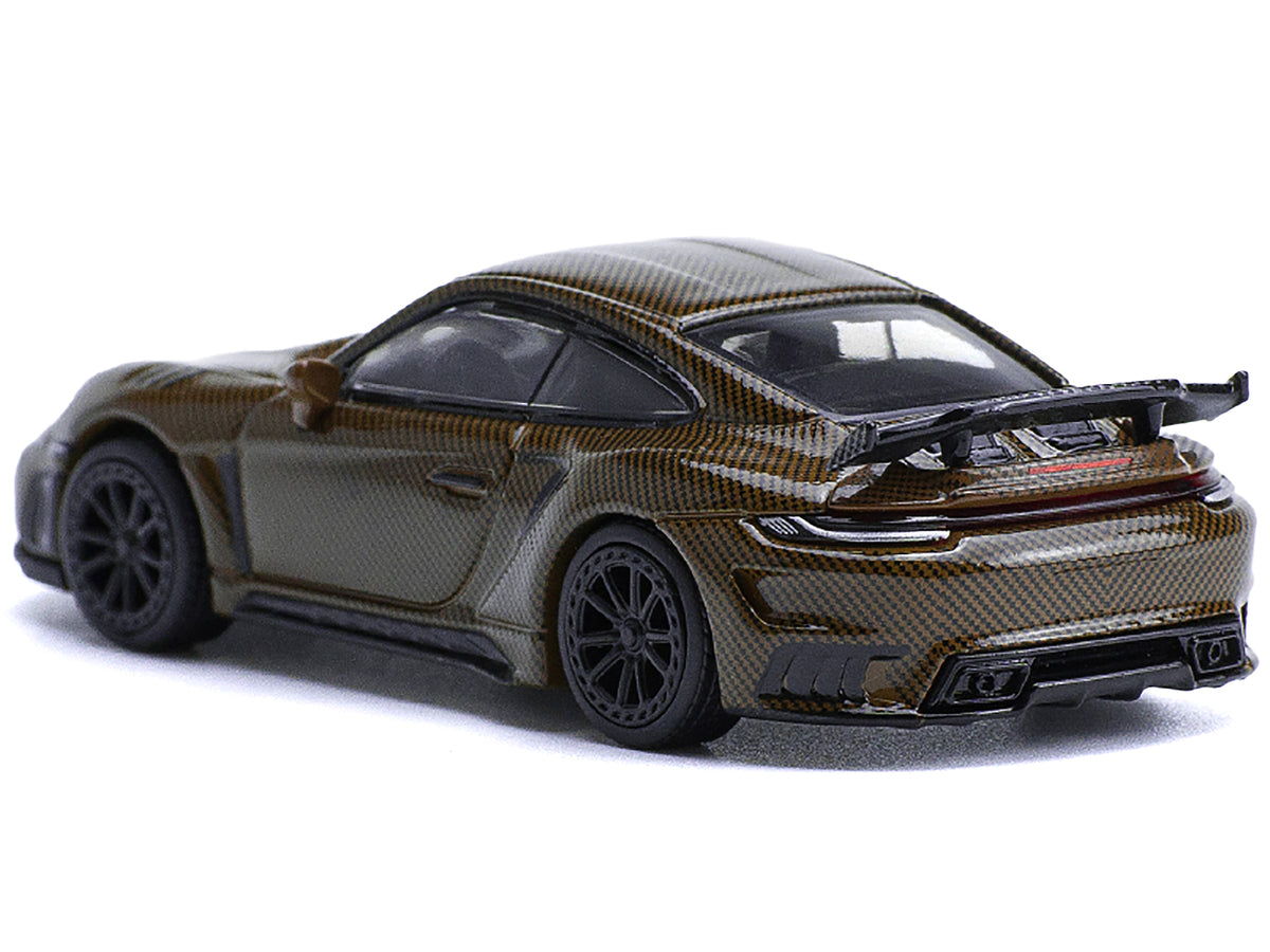 992 Stinger GTR Brown Carbon 1/64 Diecast Model Car by Pop Race - image 3